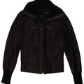 Tally Weil Veste en cuir pour femme UK 6 XS Cuir noir
