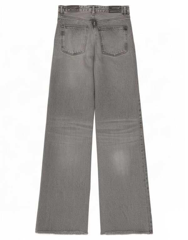 Zara Jean large pour femme EU 38 Small W28 L34 Gris Coton