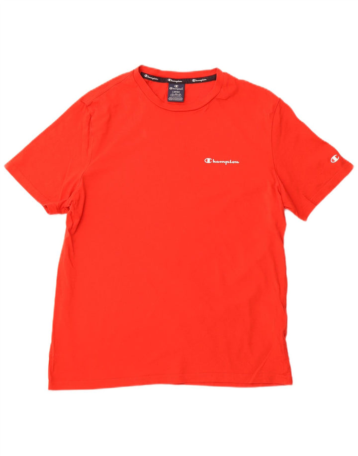 CHAMPION T-Shirt Homme Haut Large Rouge Coton
