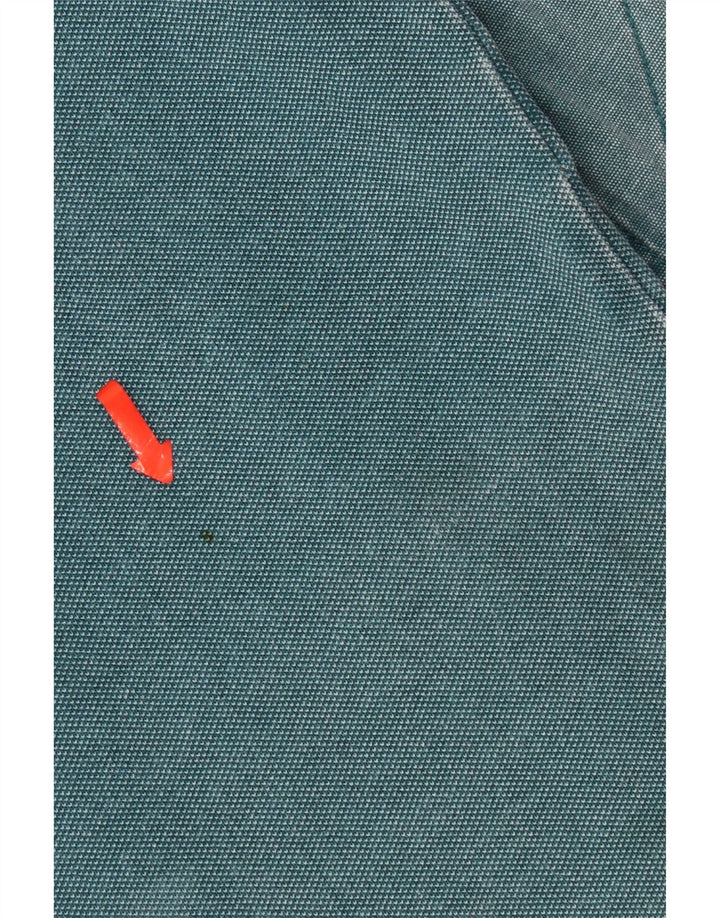 Fat Face Sweat-shirt à col zippé pour homme en coton bleu Taille L