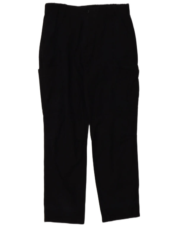 Zara Pantalon cargo droit pour homme EU 42 Large W32 L29 Noir