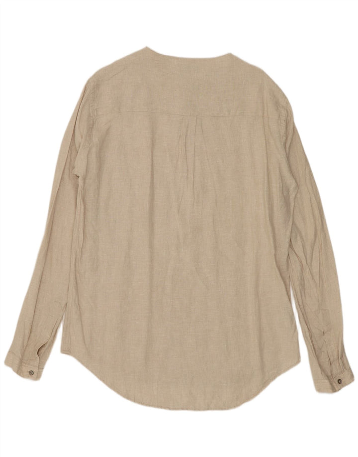 Chemise Pull Zara Homme Lin Beige Moyen