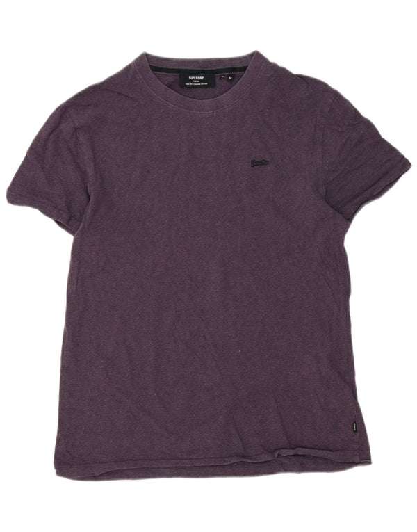 Superdry Mens T-Shirt Top Medium Purple Cotton