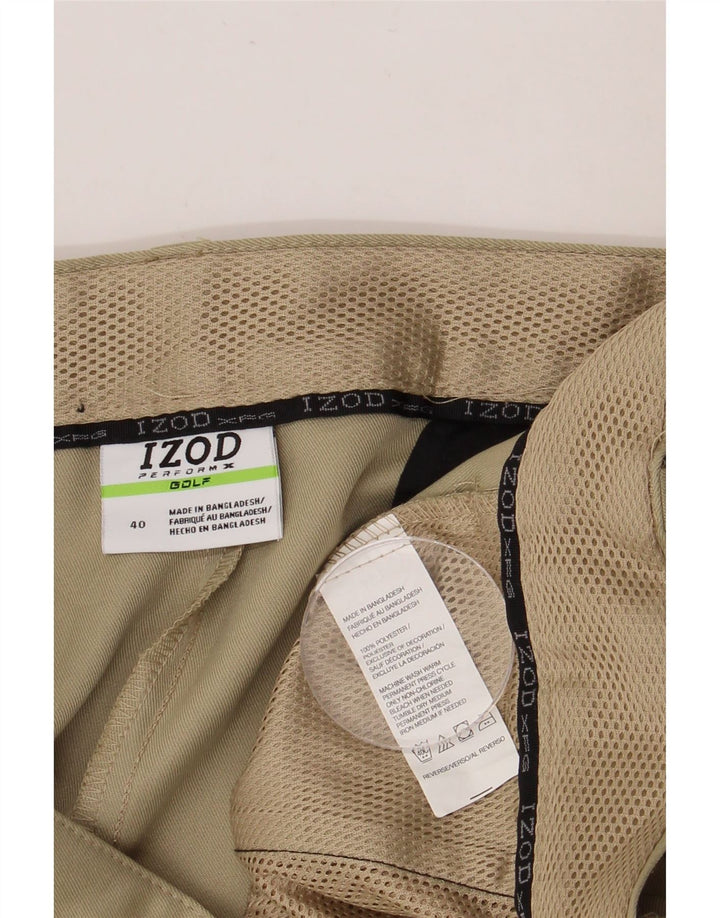IZOD Short Cargo Homme W40 XL Beige Polyester