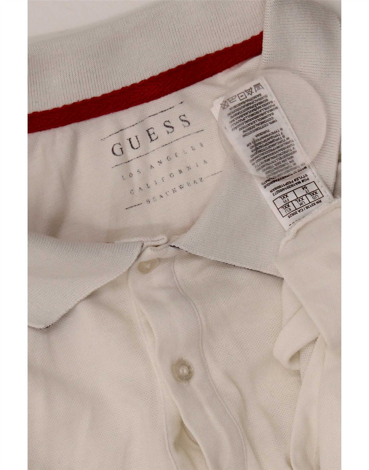Guess Polo Homme 2XL Blanc Colorblock Coton