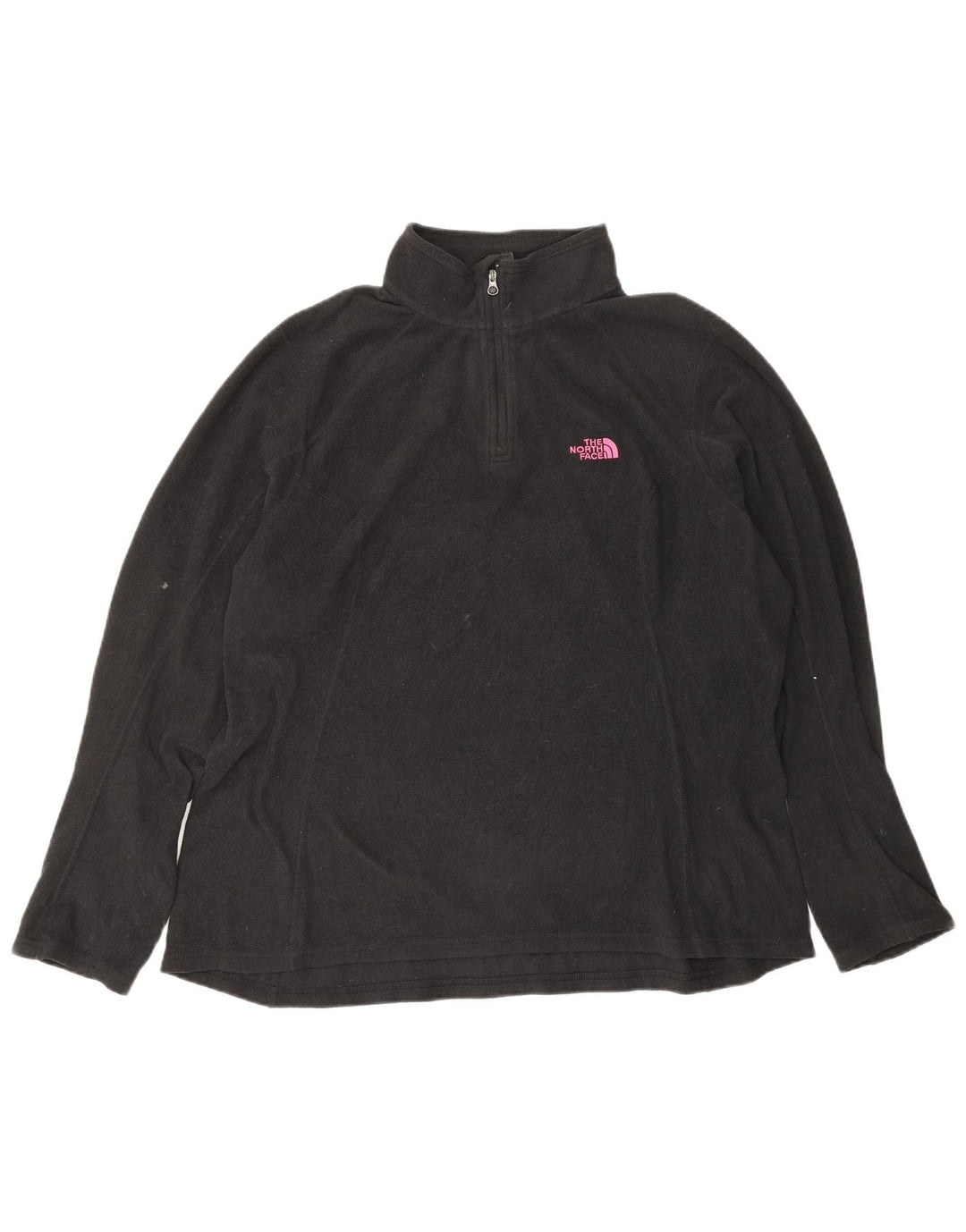 The North Face Pull polaire à col zippé pour femme UK 18 XL Noir Polyester