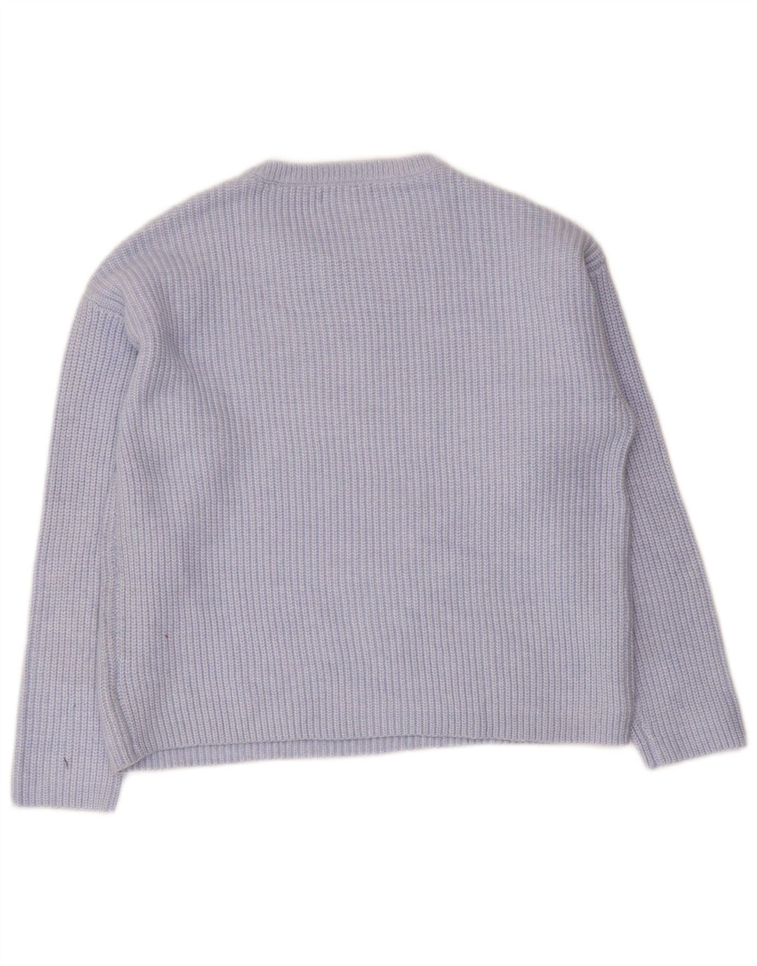 Marks & Spencer Pull à col rond pour femme UK 14 Bleu moyen Polyester