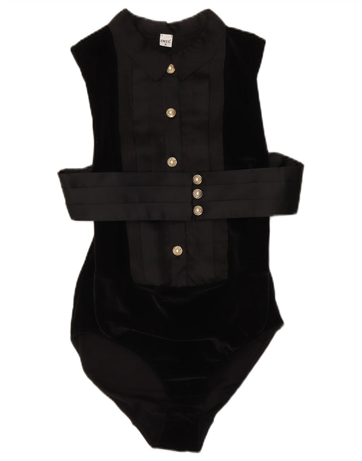 IMEC Body sans manches en velours pour femme IT 48 XL Noir