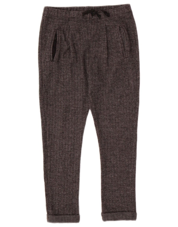 Pantalon Chino Slim Fille ZARA 7-8 ans W22 L18 Gris Chevrons