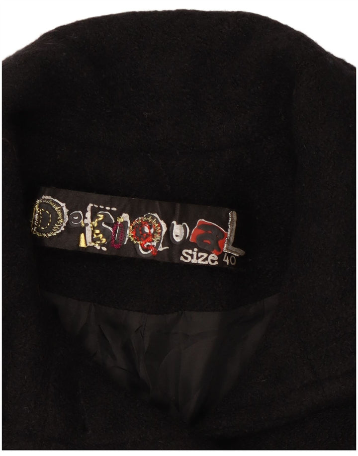 Desigual Pardessus à motif abstrait pour femme EU 40 Noir moyen