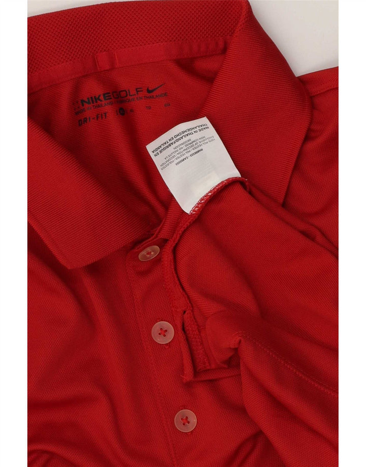 Nike Polo Dri Fit Homme XL Rouge Polyester