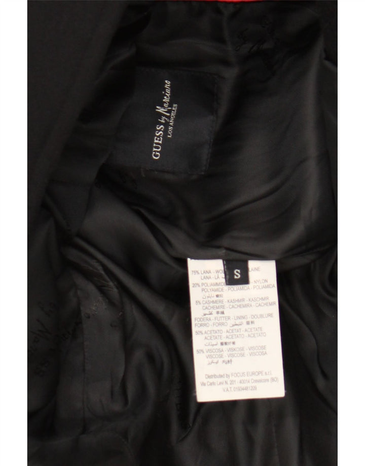 Guess By Marciano Manteau pour homme UK 36 Petite laine noire