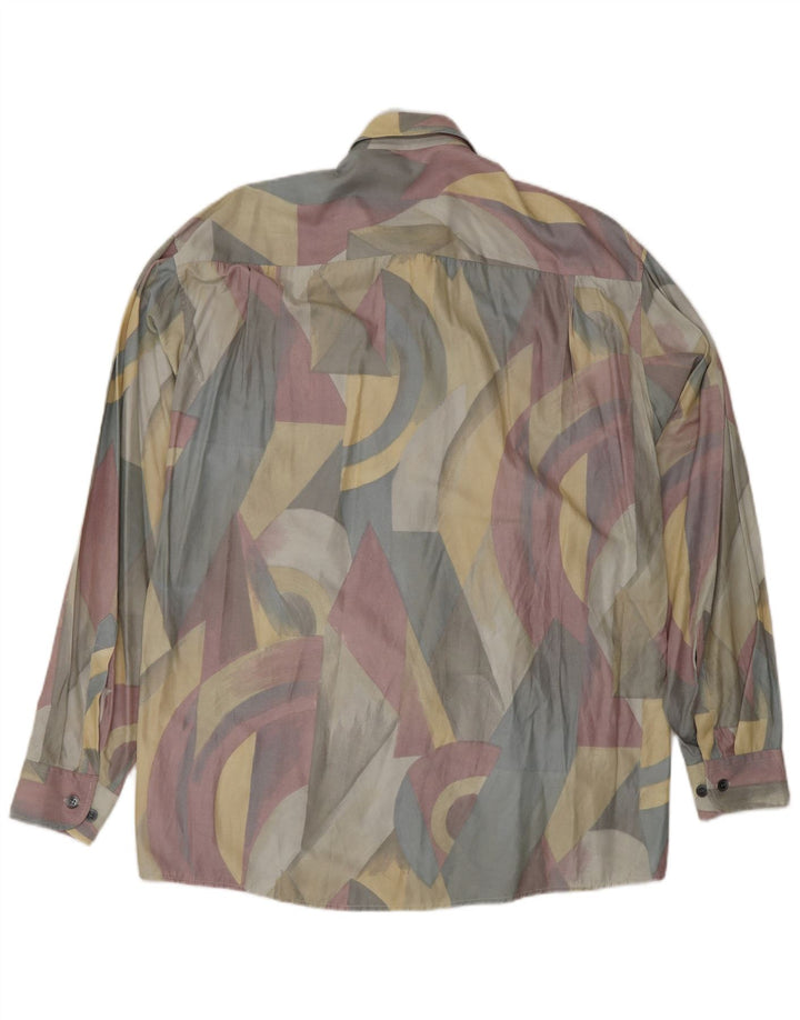 CASA MODA Chemise à motif abstrait pour homme Taille 40 Viscose multicolore moyenne