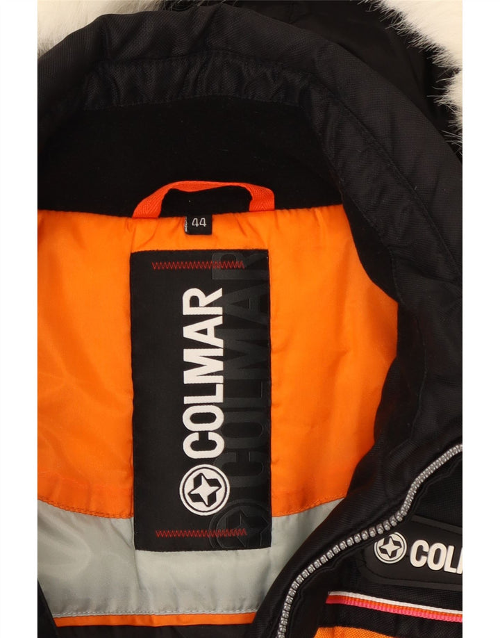 Colmar Veste coupe-vent à capuche pour femme EU 44 2XL Noir Colourblock