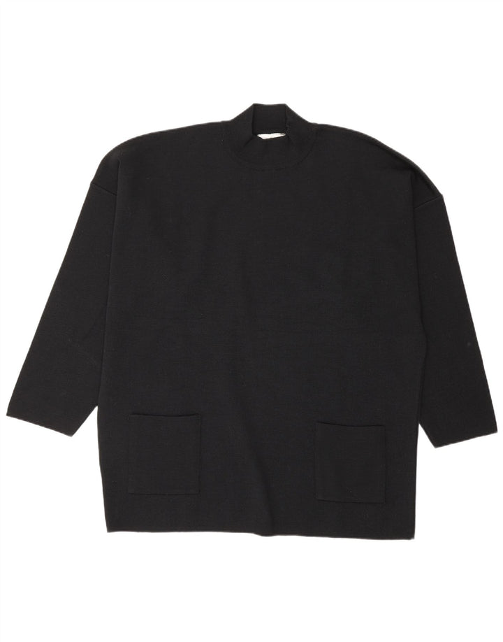 Arnaud & Thierry Gillier Pull col roulé pour femme UK 14 Medium Bla