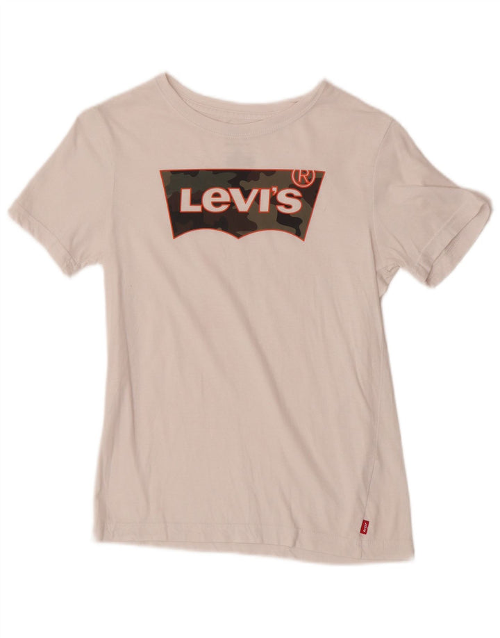 Levi's T-Shirt Graphique Garçon 11-12 ans Blanc