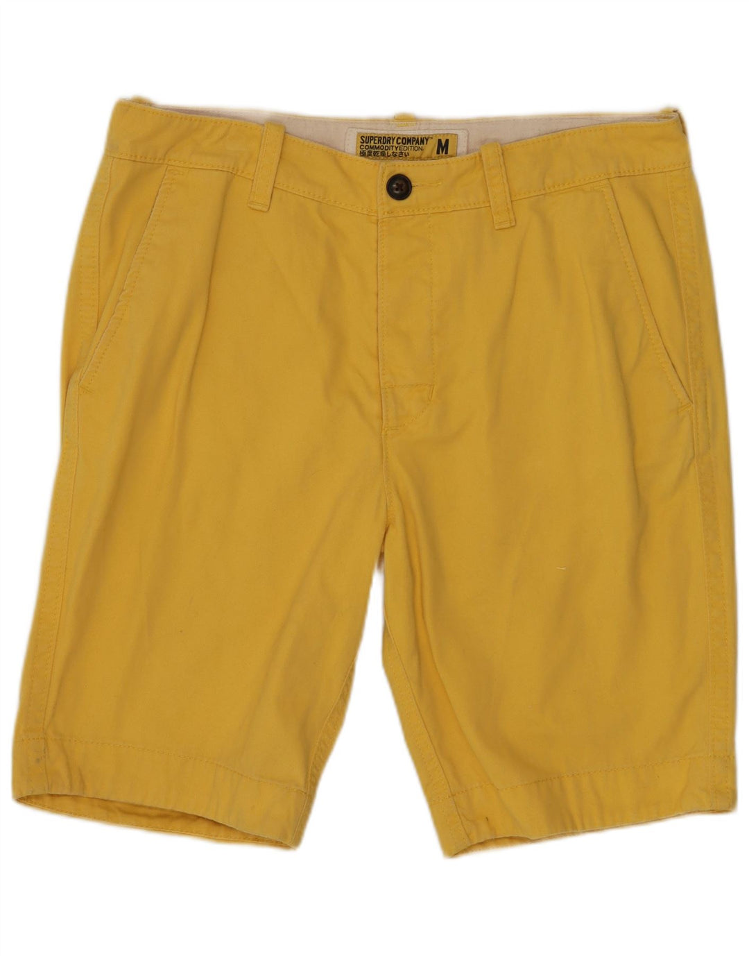 SUPERDRY Short Chino Homme Medium W32 Jaune Coton