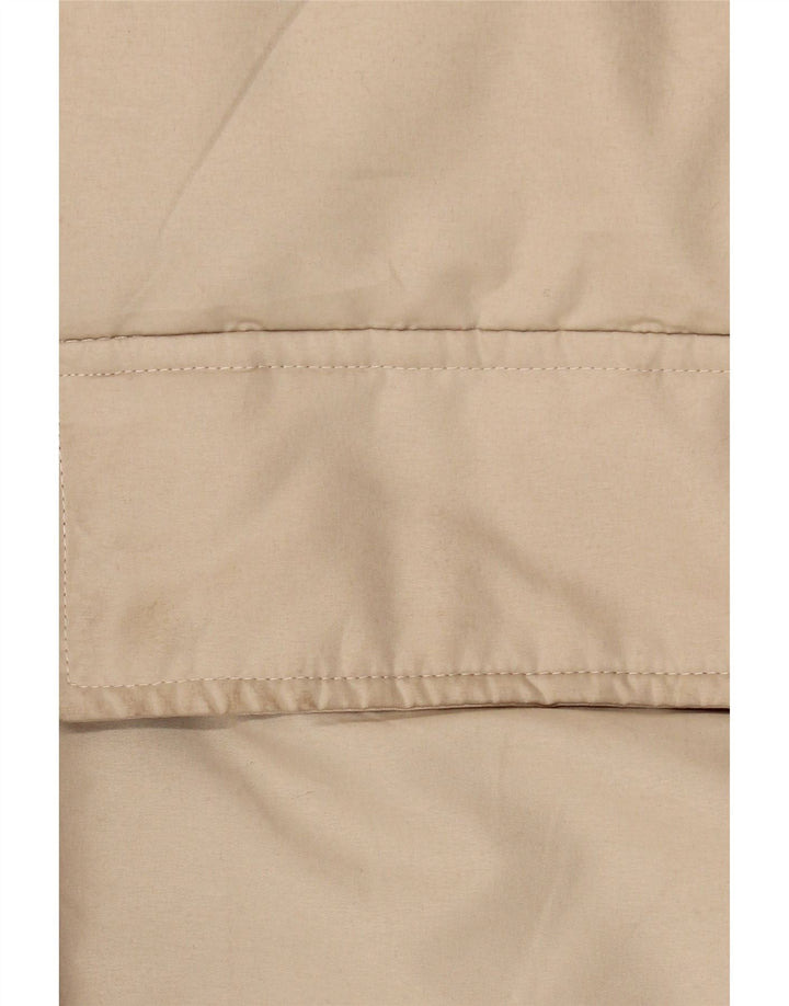 Fay Manteau rembourré à capuche pour homme UK 40 Large Beige Polyester