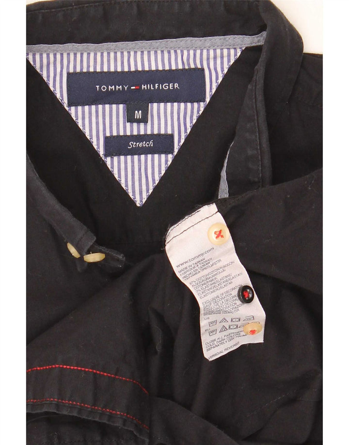 Tommy Hilfiger Chemise Stretch Homme Noir Moyen Coton