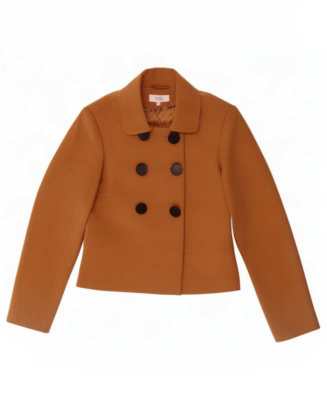 Marks & Spencer Veste blazer croisée pour femme UK 8 Small Beige