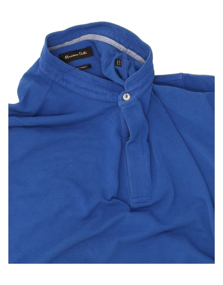 MASSIMO DUTTI Mens Polo Shirt XL Blue Vintage Massimo Dutti and Second-Hand Massimo Dutti from Messina Hembry 