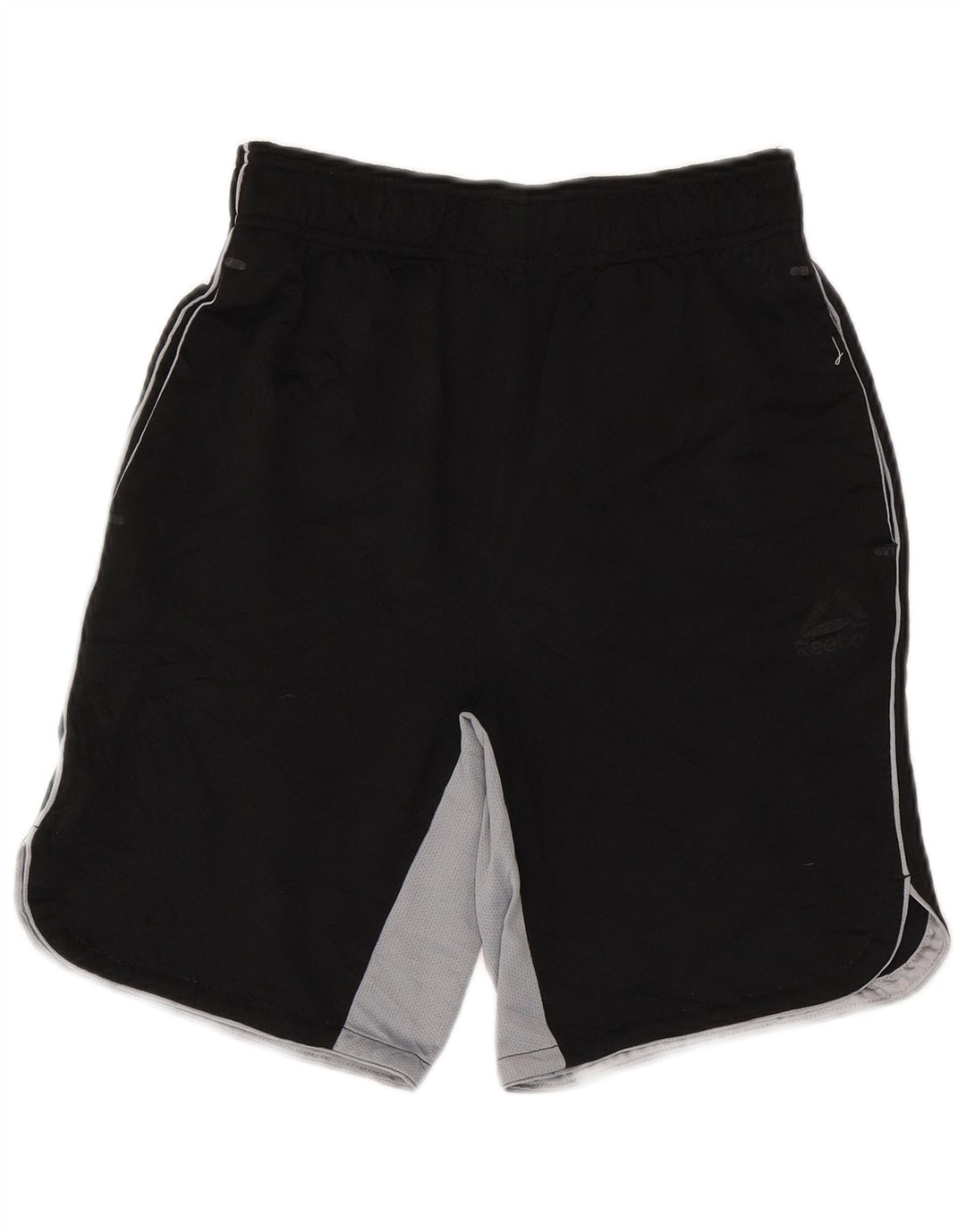 Reebok Short de Sport Homme Petit Noir Polyester Colorblock