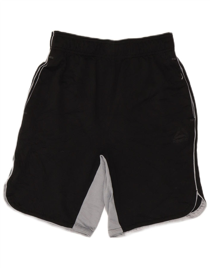 Reebok Short de Sport Homme Petit Noir Polyester Colorblock