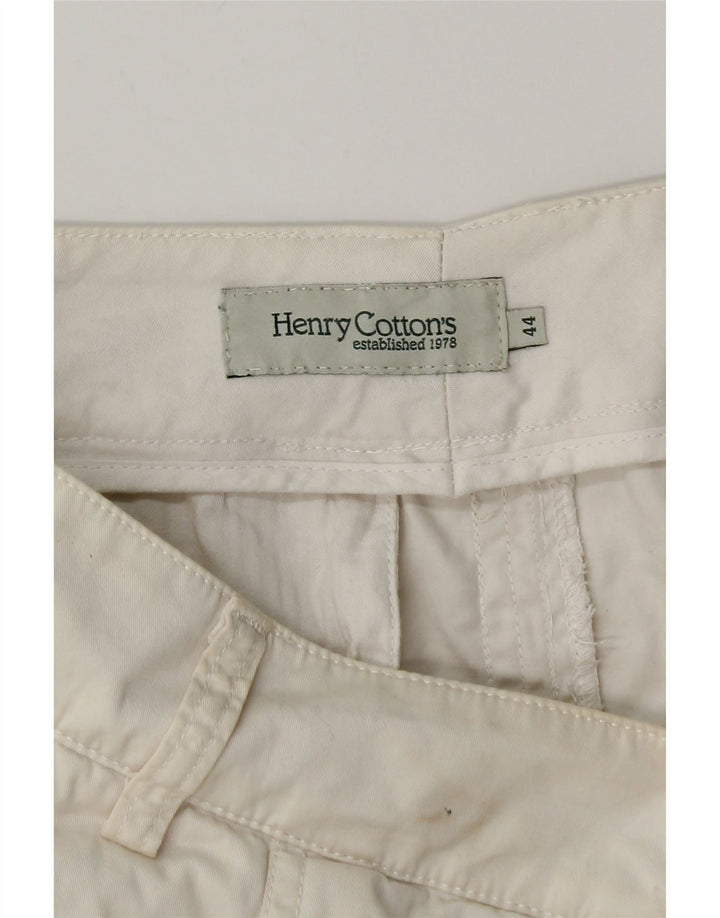 HENRY COTTONS Jupe trapèze pour femme IT 44 Medium W30 Coton blanc