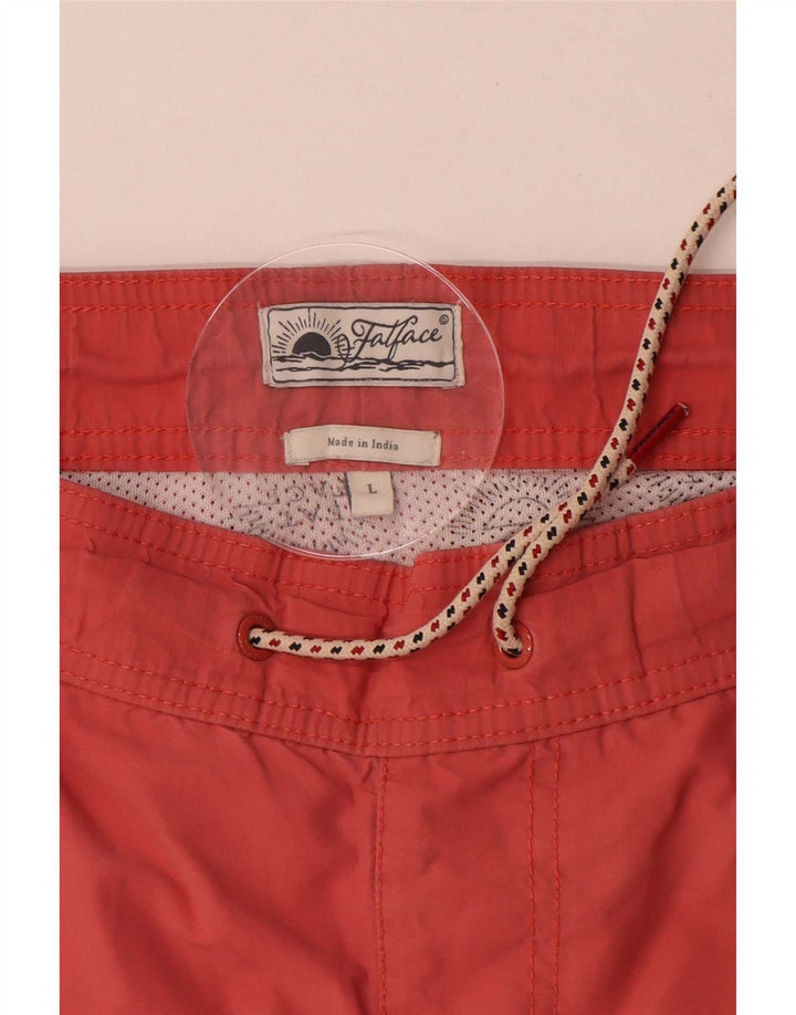 Fat Face Short de Bain Homme Grand Coton Rouge