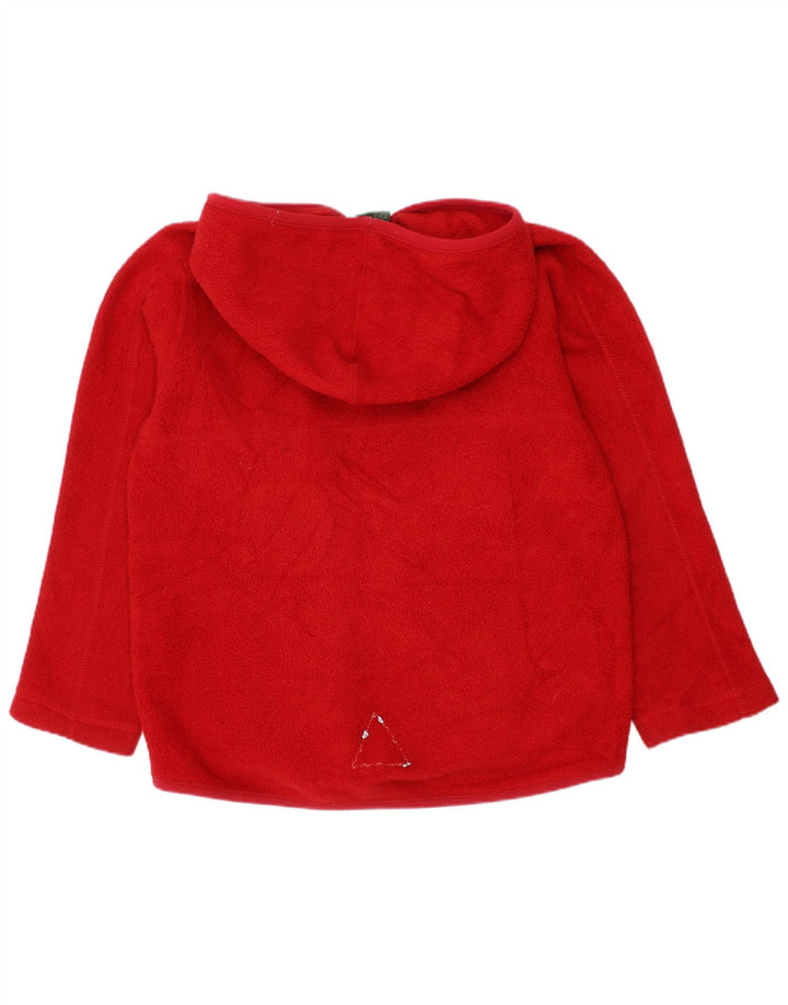 L.L.Bean Veste Polaire à Capuche Garçon 5-6 Ans Rouge Moyen Polyester