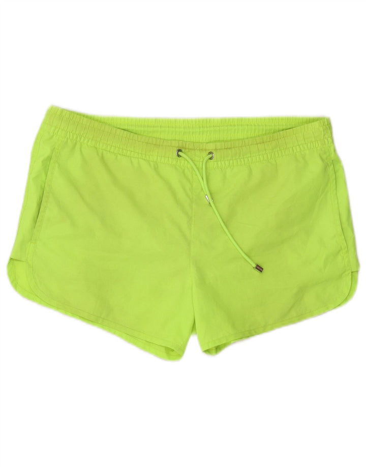 Zara Short De Bain Homme Vert Moyen Polyester