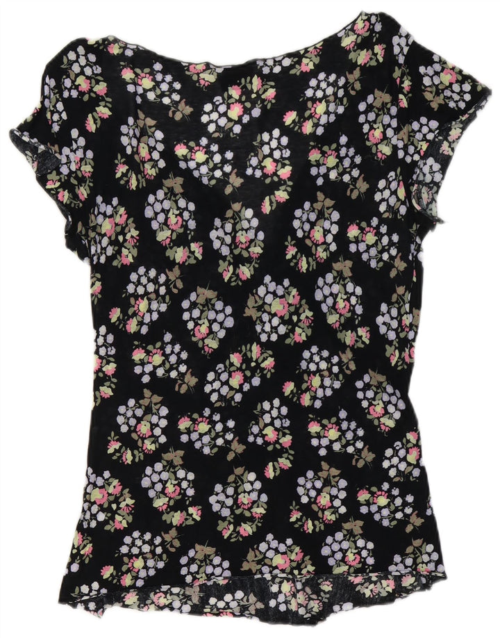 Max & Co. Chemisier pour femme UK 10 Petit Noir Floral