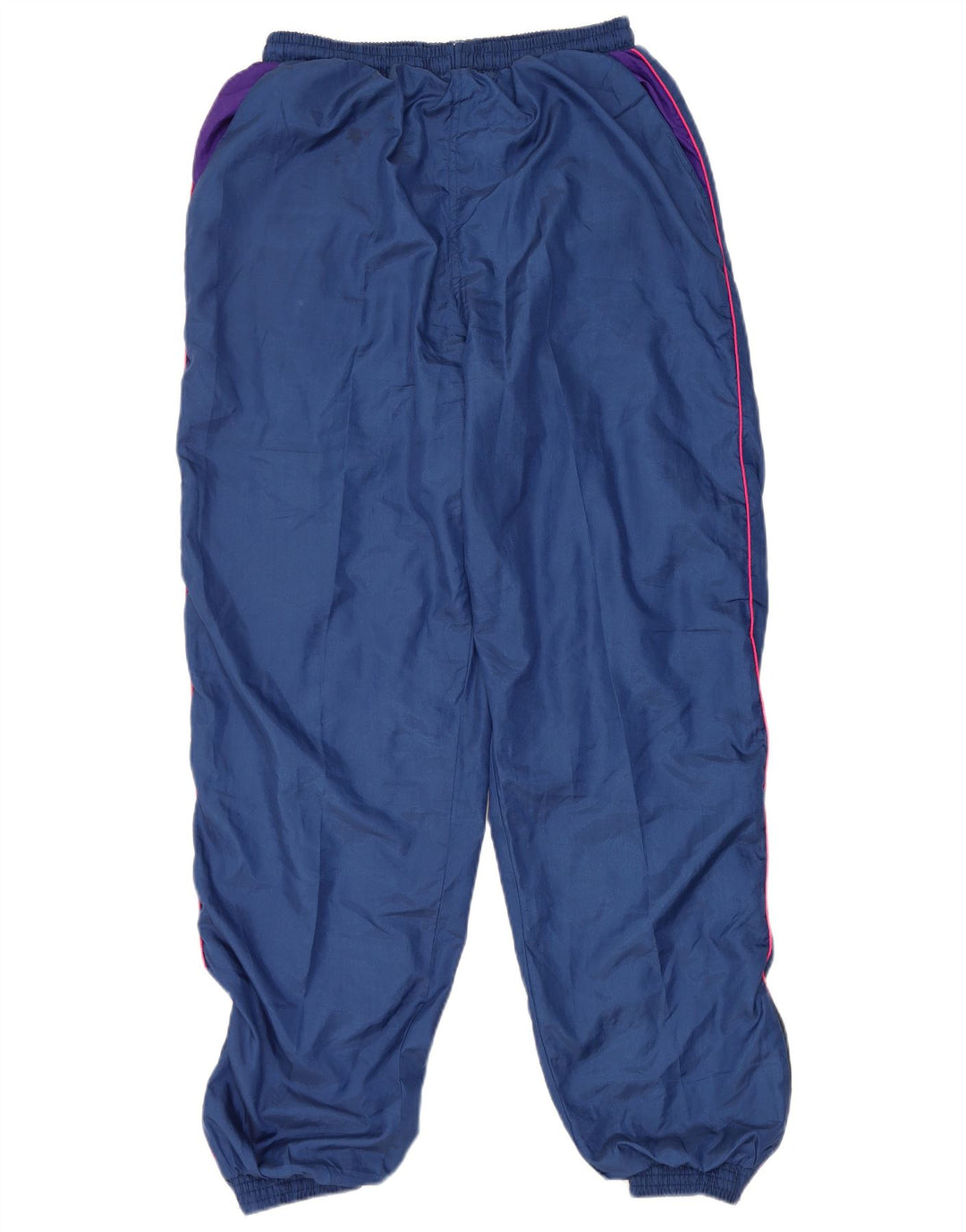vintage Mens Survêtement Pantalon Joggers Grand Bleu Marine Polyester