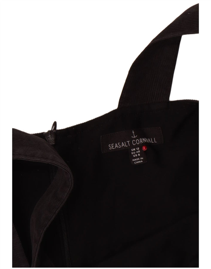 Seasalt Cornwall Robe chasuble pour femme UK 12 Coton noir moyen