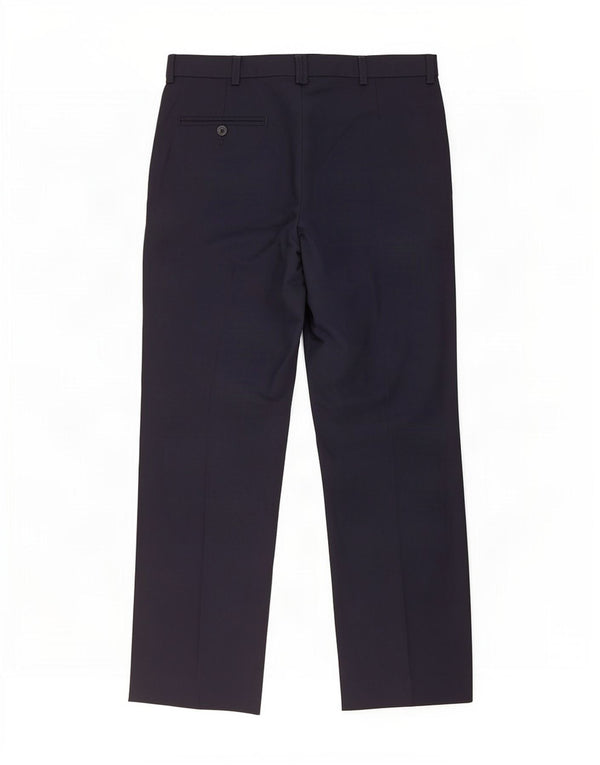 Marks & Spencer Pantalon de Costume St. Michael Pegged Homme W36 L29 Bleu Marine
