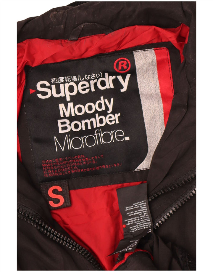 Superdry Veste Bomber Homme UK 36 Petit Noir Polyester
