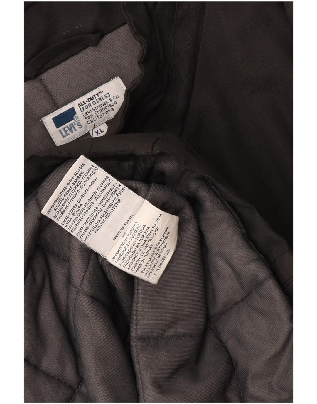 Levi's Manteau Coupe-Vent Femme UK 18 XL Gris Coton