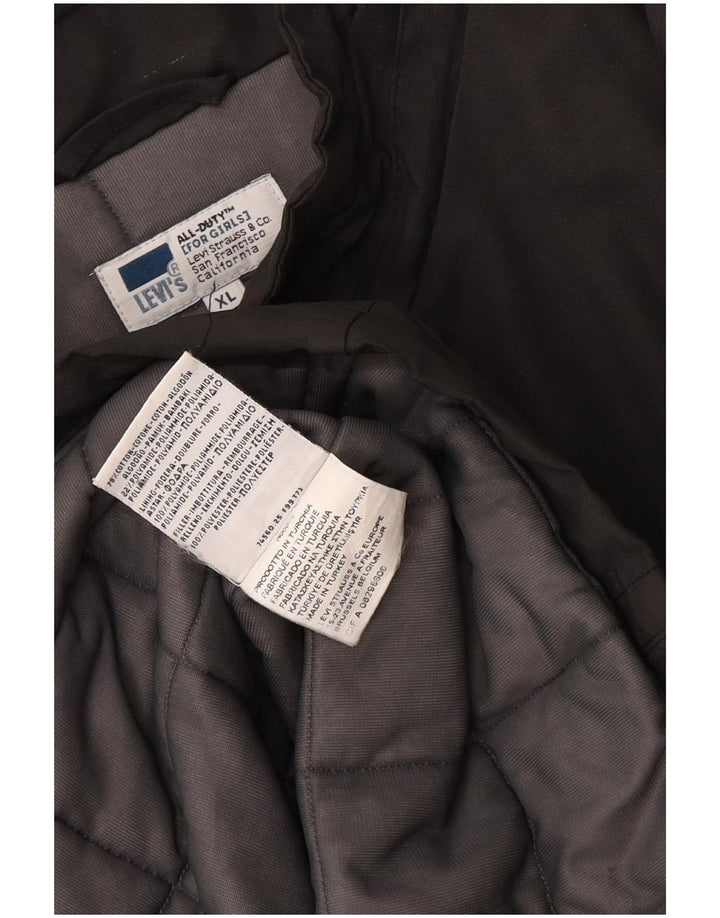 Levi's Manteau Coupe-Vent Femme UK 18 XL Gris Coton