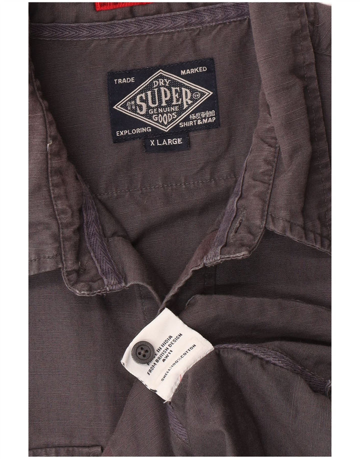Superdry Chemise Homme XL Gris Coton