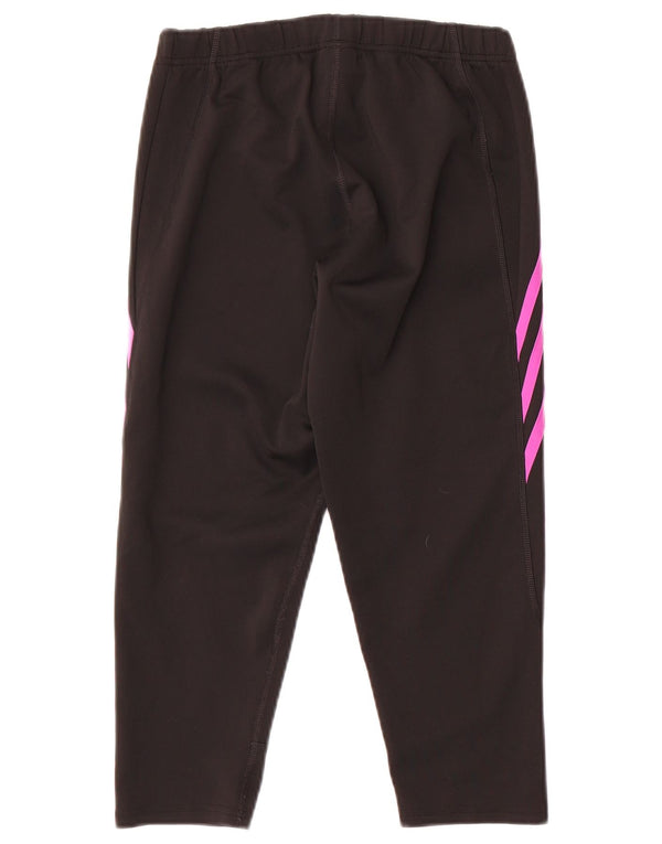 Adidas Pantalon de survêtement court pour femme UK 12/14 Noir moyen Polyester