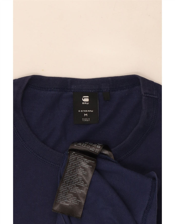 G-Star T-Shirt Graphique Homme Bleu Marine Moyen Coton
