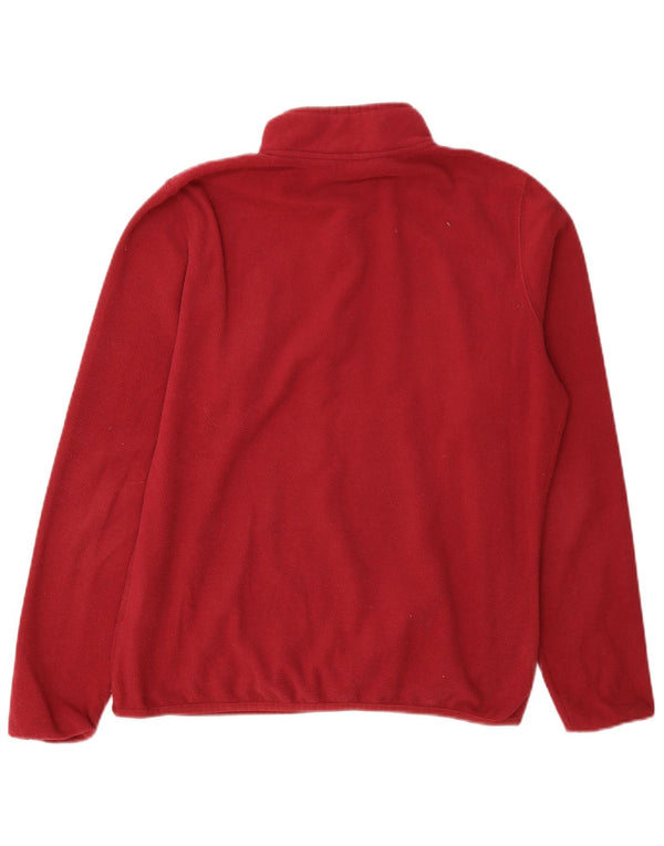 The North Face Pull polaire à col zippé pour femme UK 16 Large Bordeaux Polyester