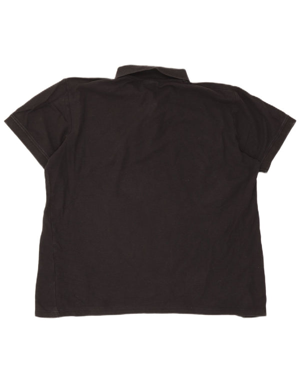 Kappa Mens Polo Shirt XL Black Cotton