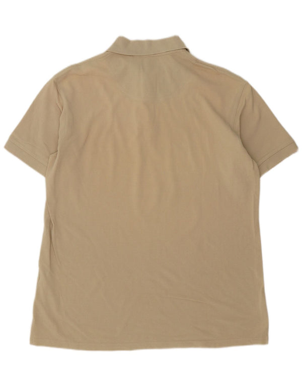 Murphy & Nye Mens Polo Shirt Large Beige Cotton