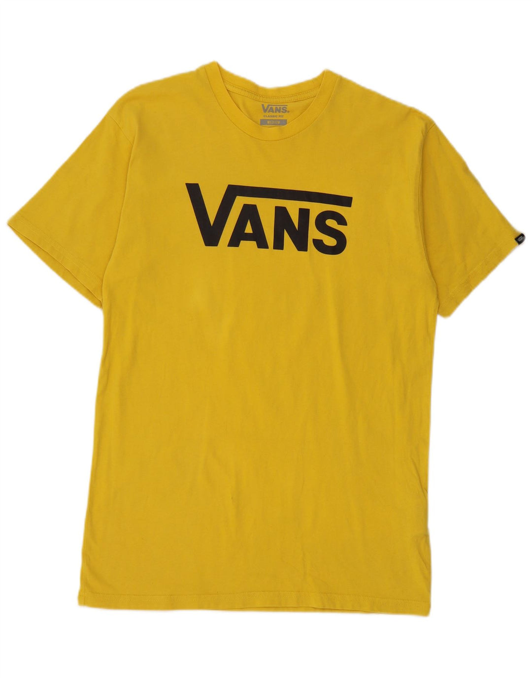 Vans T-Shirt Graphique Coupe Classique Homme Jaune Moyen Coton