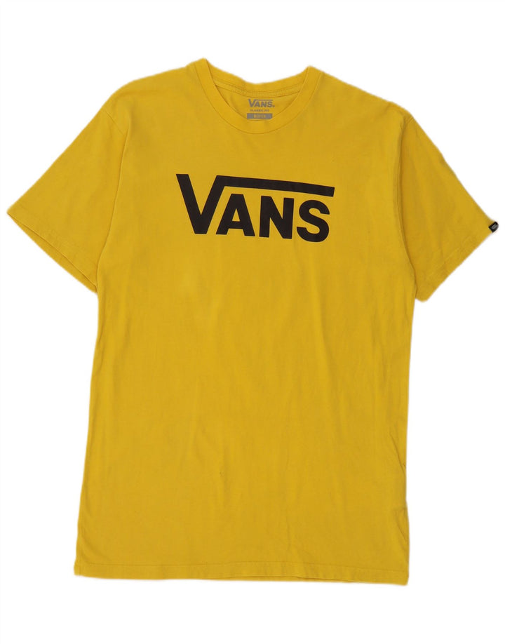 Vans T-Shirt Graphique Coupe Classique Homme Jaune Moyen Coton