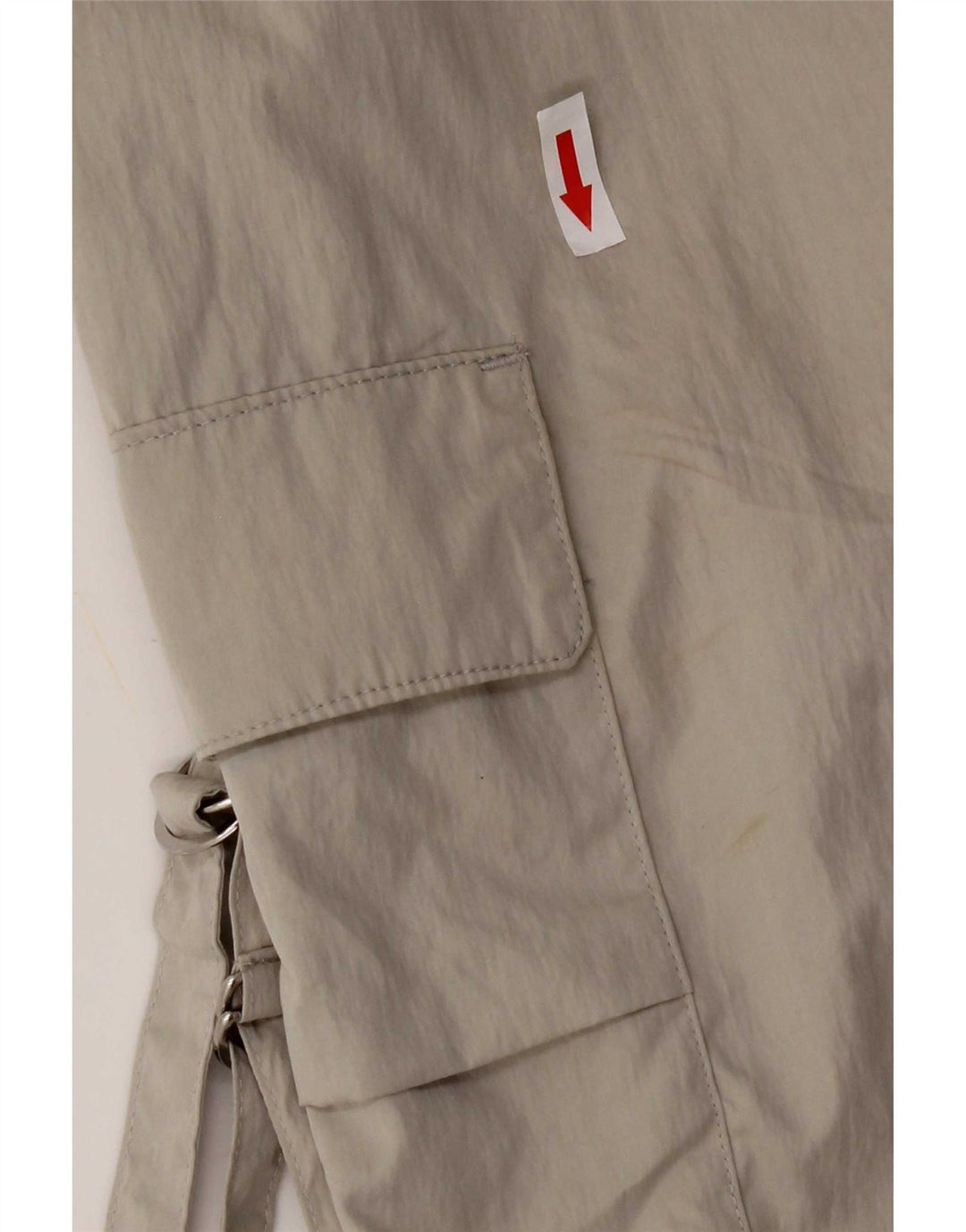 Zara Pantalon Cargo Joggers Femme XS W24 L29 Gris Polyester
