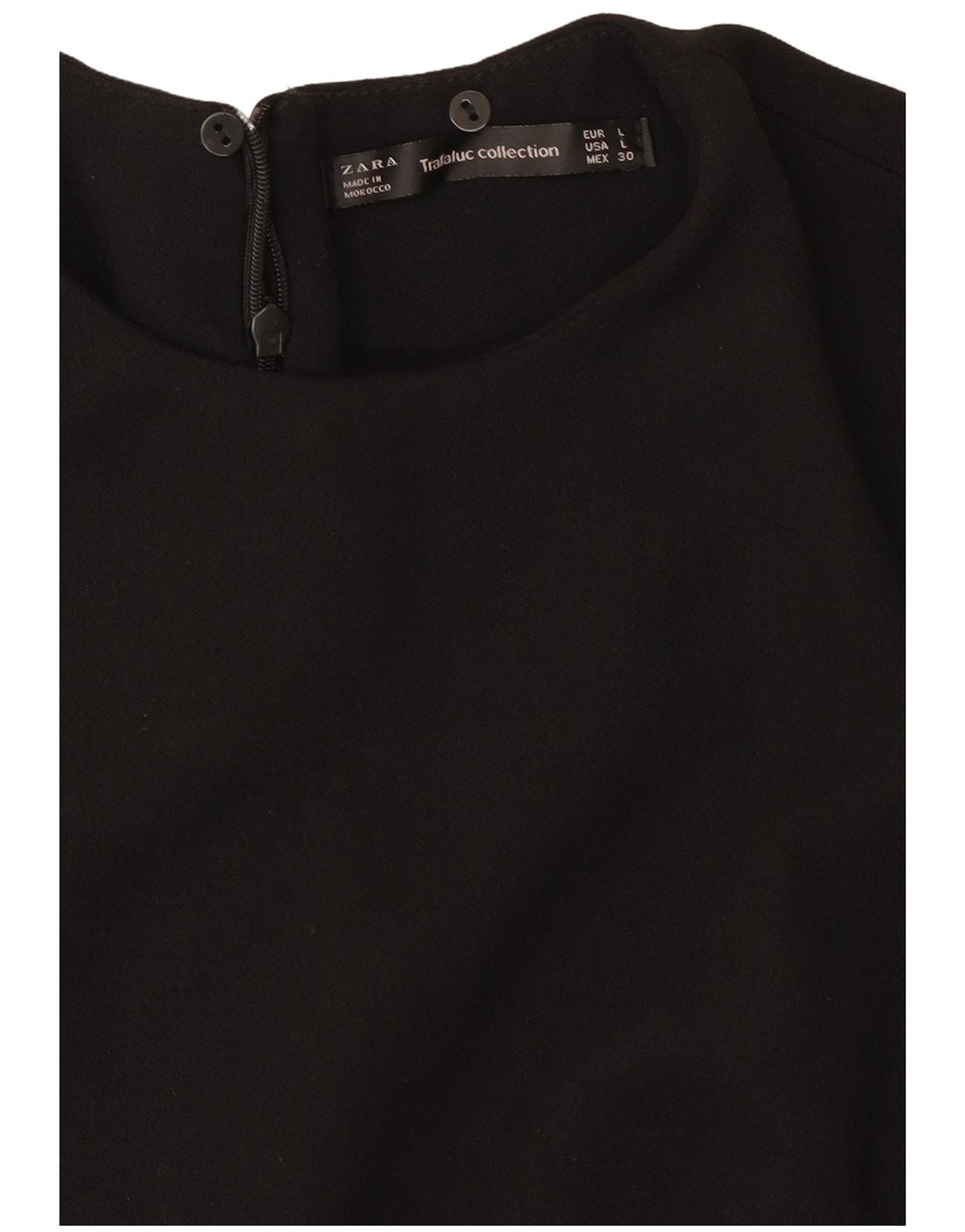 Zara Robe fourreau pour femme UK 14 Large Noir