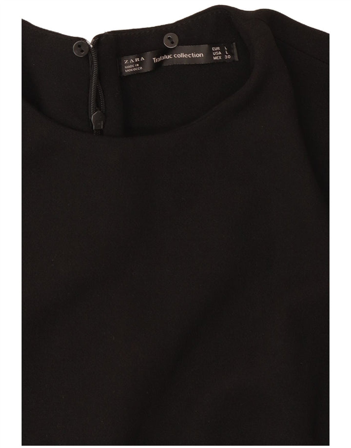 Zara Robe fourreau pour femme UK 14 Large Noir