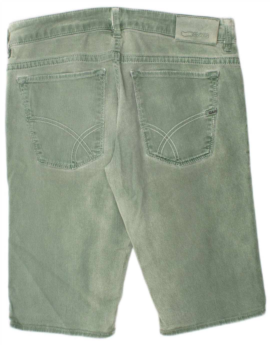 Gas Short en Jean Homme W32 Coton Vert Moyen